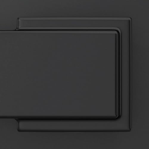 Schlage F10 V LAT 622 Latitude Door Lever, Hall & Closet Passage Lock, Matte Black