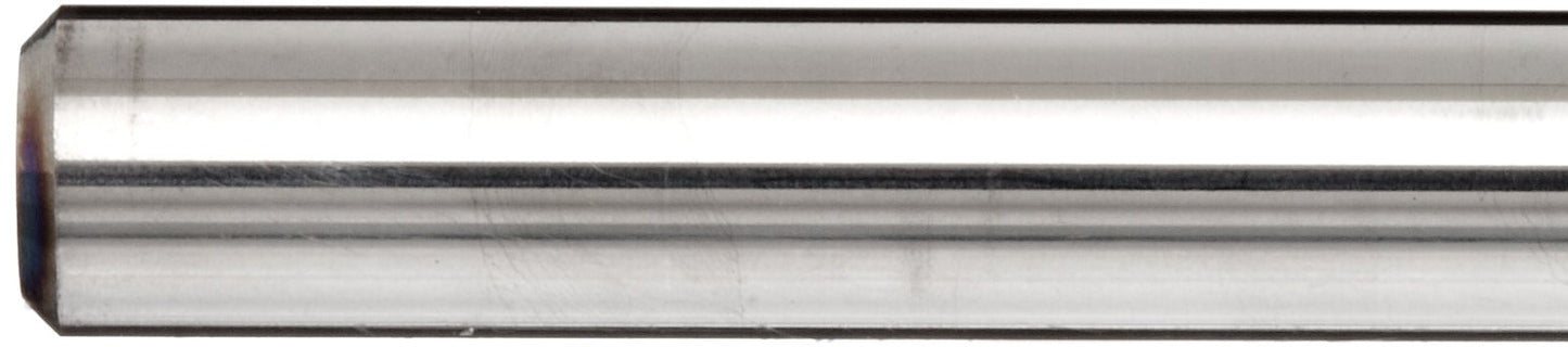 Melin Tool AMG-B 0.125" Carbide Ball Nose End Mill, 2 Flute, 30° Helix, AlTiN Coated, 1.5" OAL, 0.125" Shank