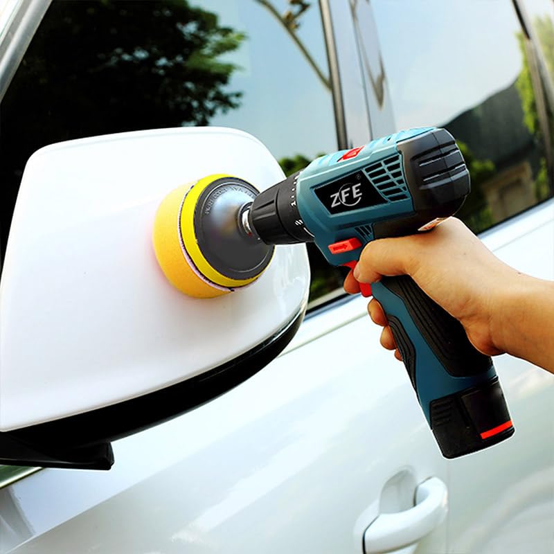 ZFE Polishing Pad, 50pcs 3 inch(80 mm) Sponge Buffing Pads, Foam Polishing Pad Kit for Car Sanding, Polishing and Waxing