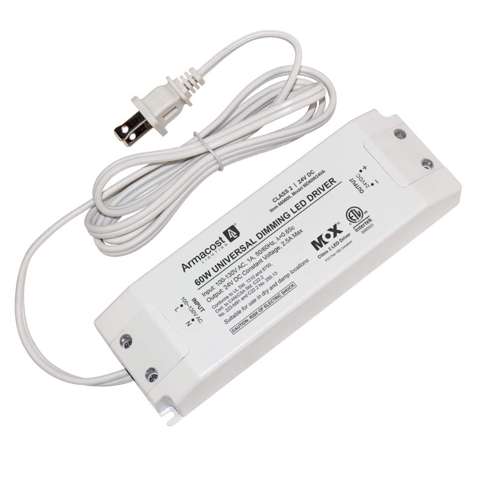 Armacost Lighting 60-Watt Universal Dimmable 24V DC LED Driver TRIAC 860600