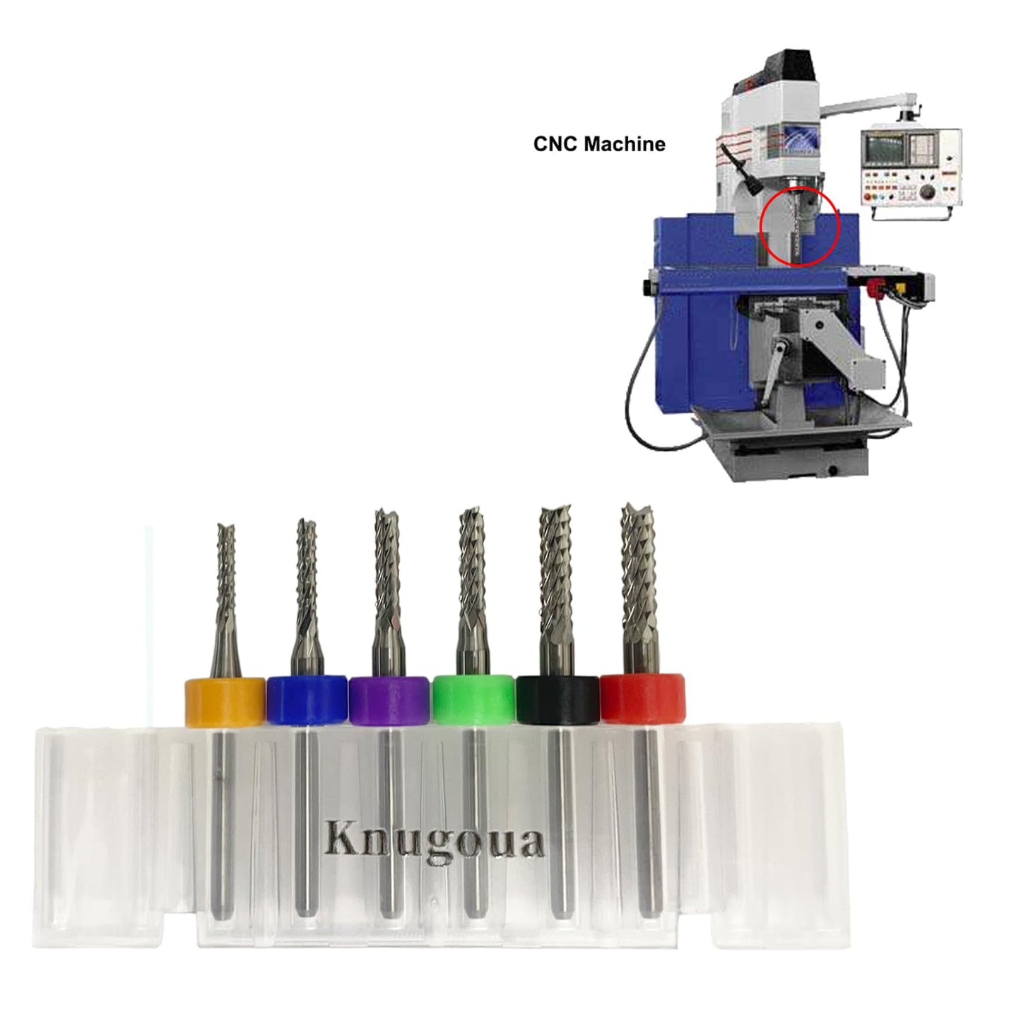 12-Piece Tungsten Steel End Mill Set, CNC Router Bits for PCB, Wood, Plastic, Copper, Fiber, 0.5–3.175mm Drilling & Engraving