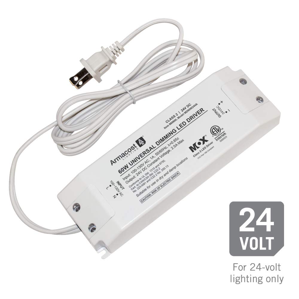 Armacost Lighting 60-Watt Universal Dimmable 24V DC LED Driver TRIAC 860600