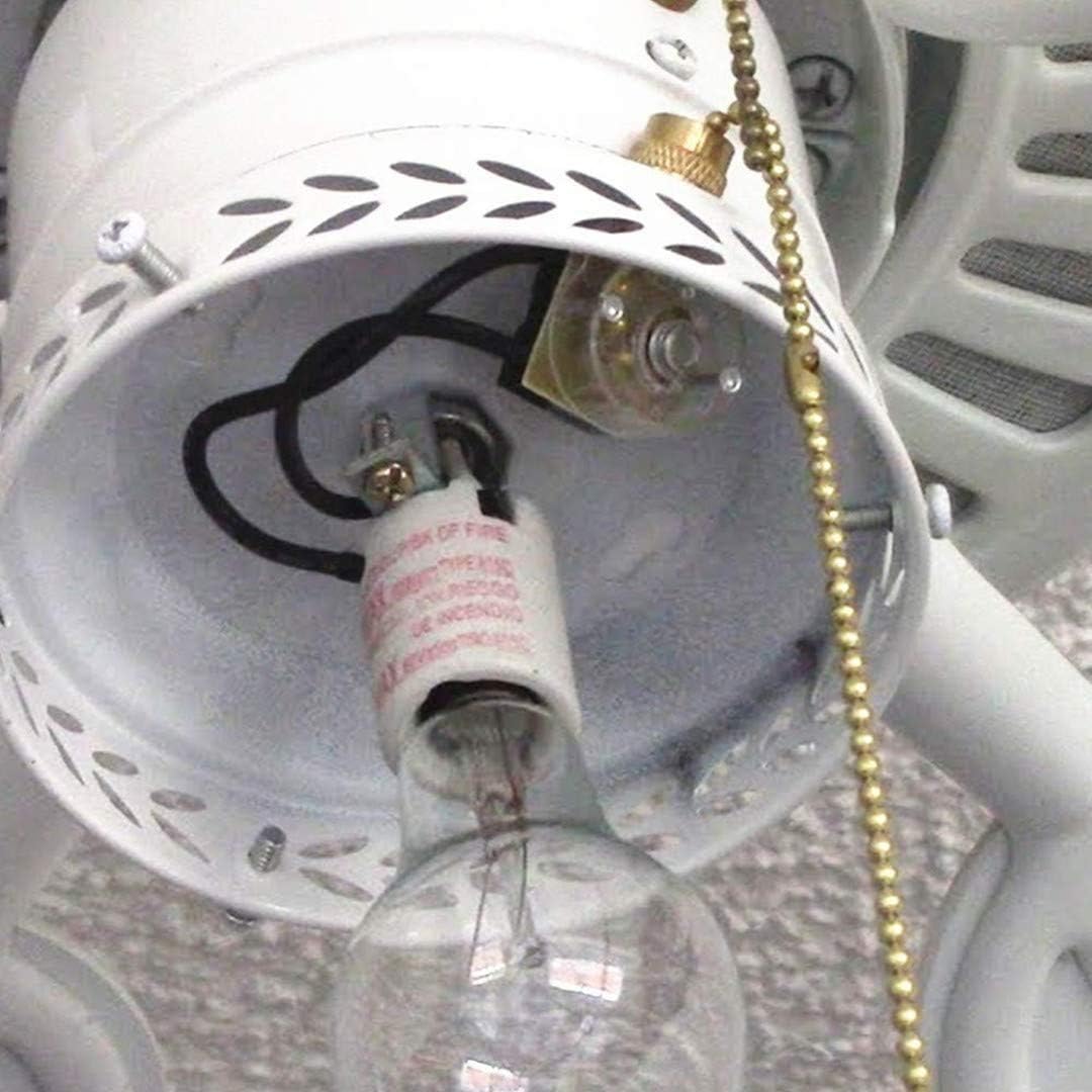 Zing Ear ZE-109 Ceiling Fan Pull Chain Switch, On/Off Speed Control for Fan Light, Bronze, Compatible with Fans & Lamps (1-Pack)