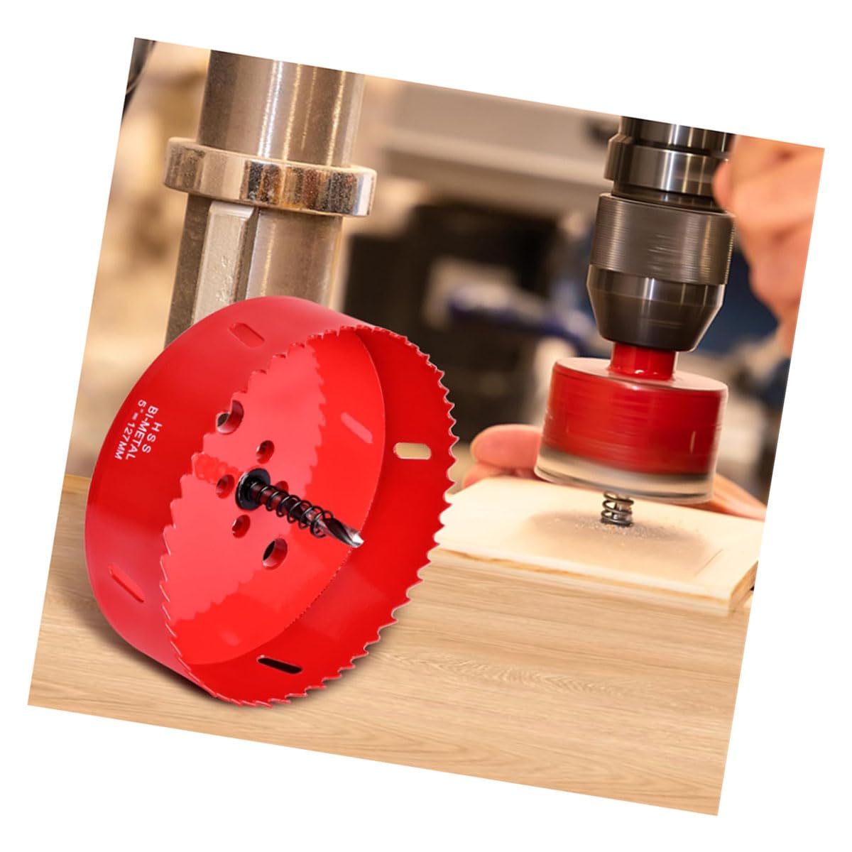 4-1/4"/108mm HSS Bi-Metal Hole Cutter with Pilot Drill Bit, Hole Saw for Wood, Plastic, Drywall, Metal Sheet