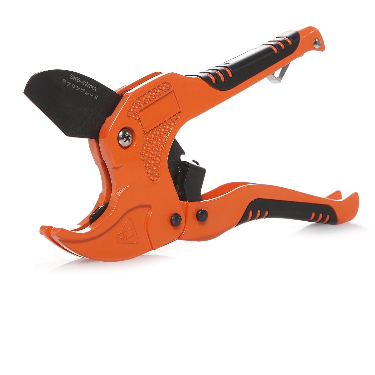 Zantle Ratcheting Pipe & Tube Cutter, One-Hand Fast Cutting Tool for PEX, PVC, PPR Pipes up to 1-1/4" O.D., Easy Use