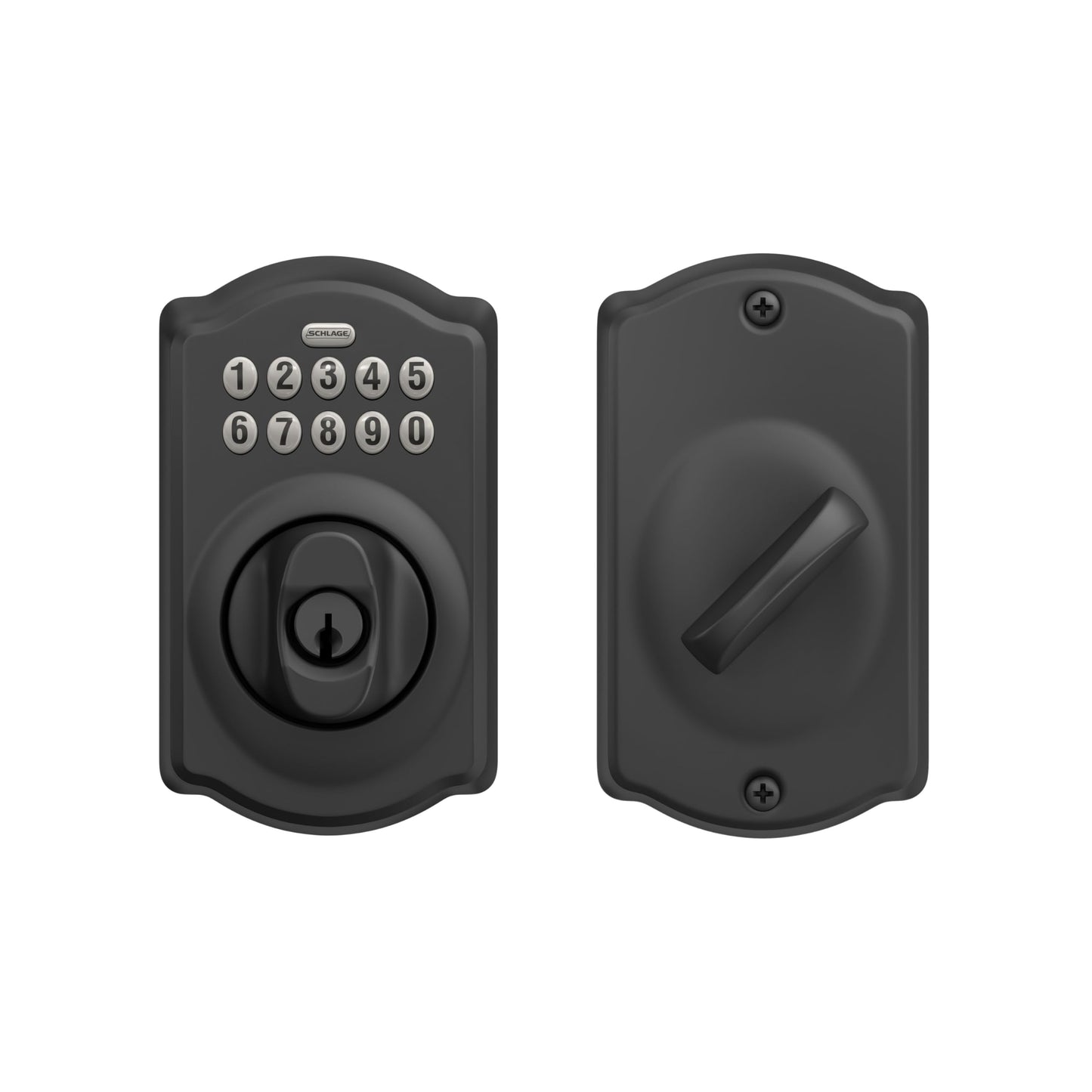SCHLAGE BE365 CAM 622 Keypad Electronic Deadbolt, Matte Black