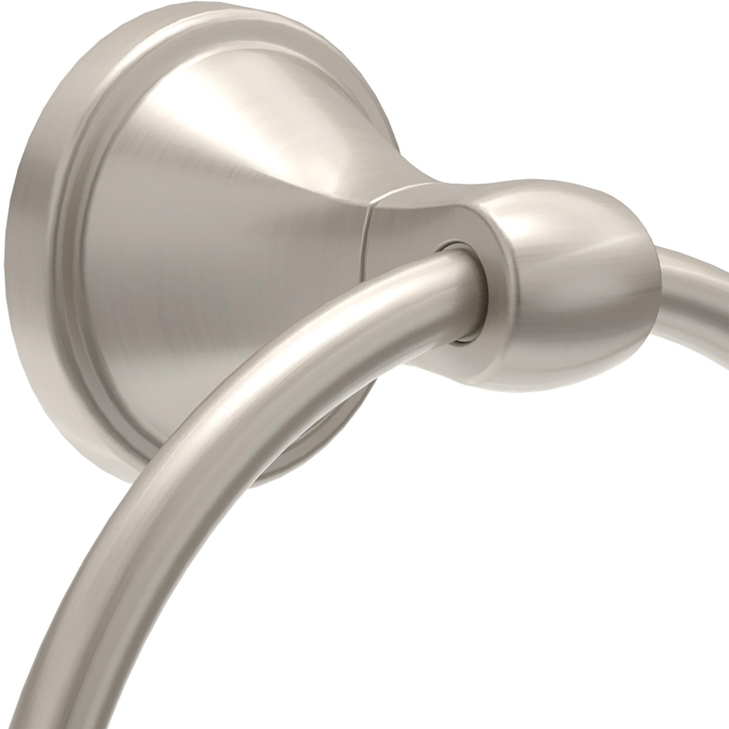 Delta Faucet Becker (1-Pack) Hand Towel Holder, SpotShield Brushed Nickel, Ring for Bathroom or Kitchen Sink, Wall Mounted BCK46-DN