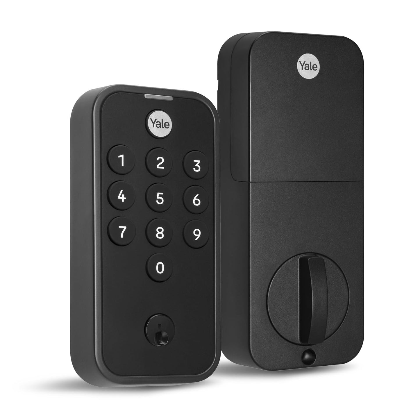 Yale Black Code Keypad Deadbolt Front Door Lock for Keyless Entry, YED210-NR-BSP