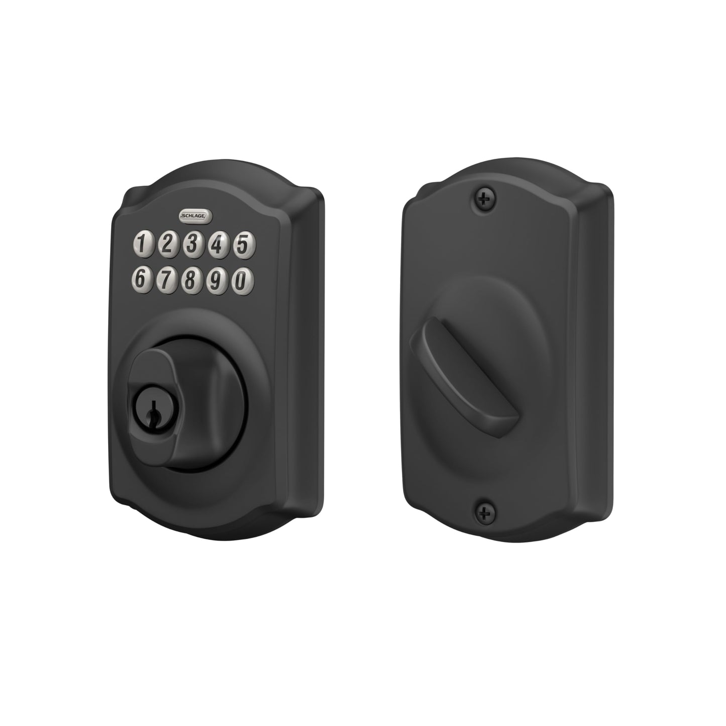 SCHLAGE BE365 CAM 622 Keypad Electronic Deadbolt, Matte Black