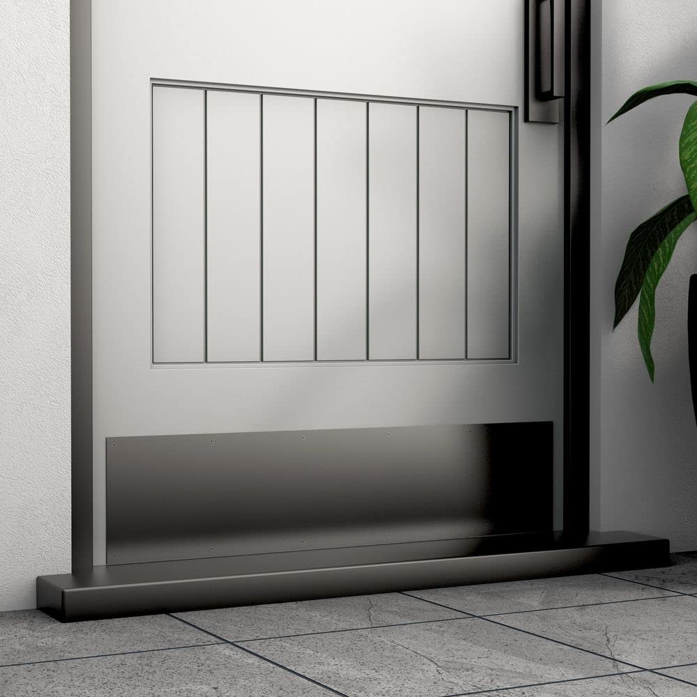 National Hardware N270-352 - 1996 8X34 Kickplate in Matte Black