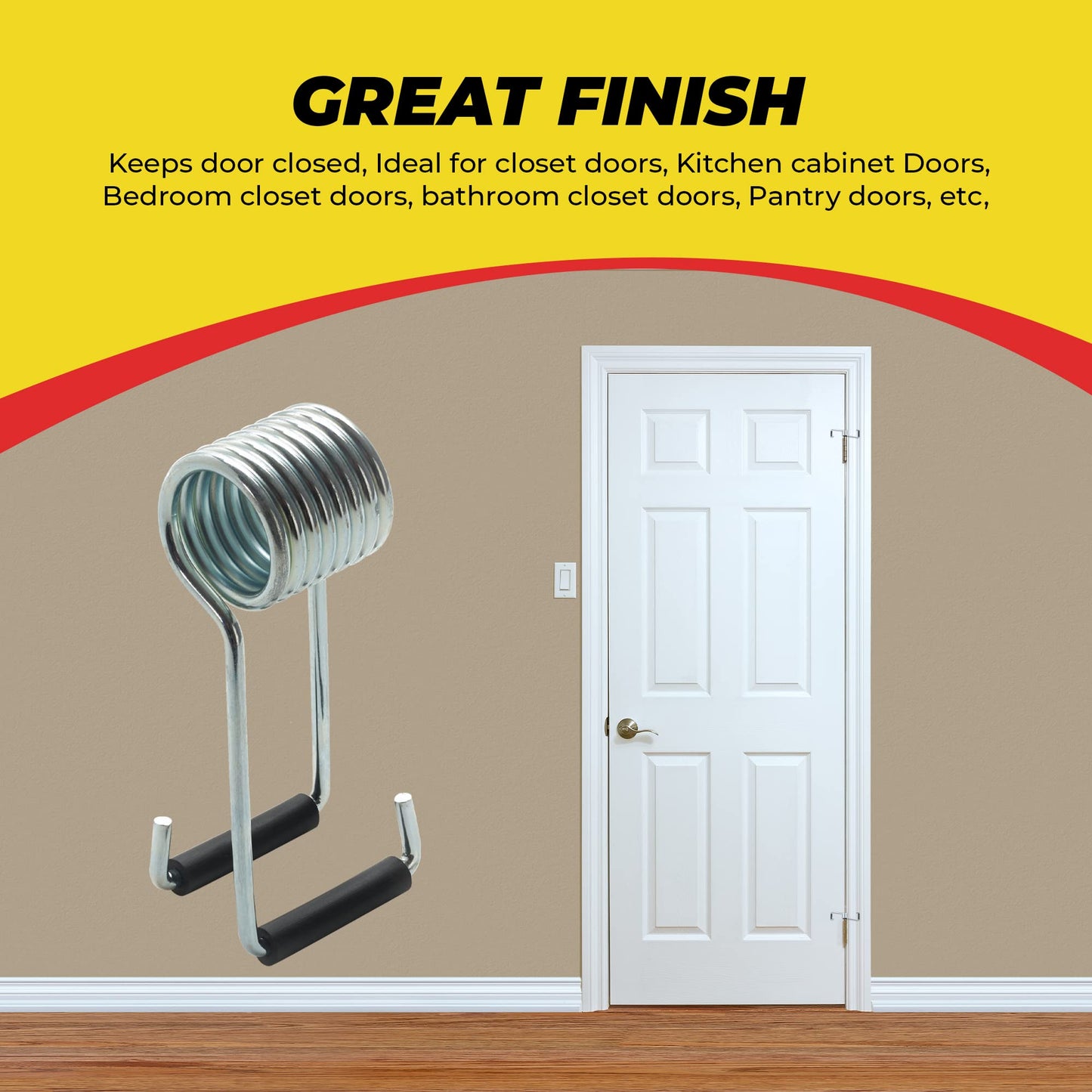 Spring Hinge Door Closer, Fits on Most Door Butt Hinge Pins, 2-Pack