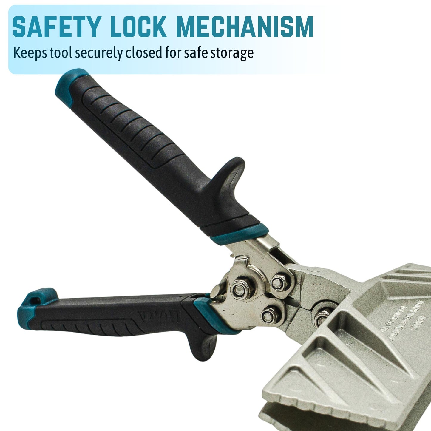 9-Inch Zinc Alloy Hand Seamer Tool for Bending, Folding Aluminum, Vinyl Roof Flashing, Coil and Fascia, Heavy-Duty Construction