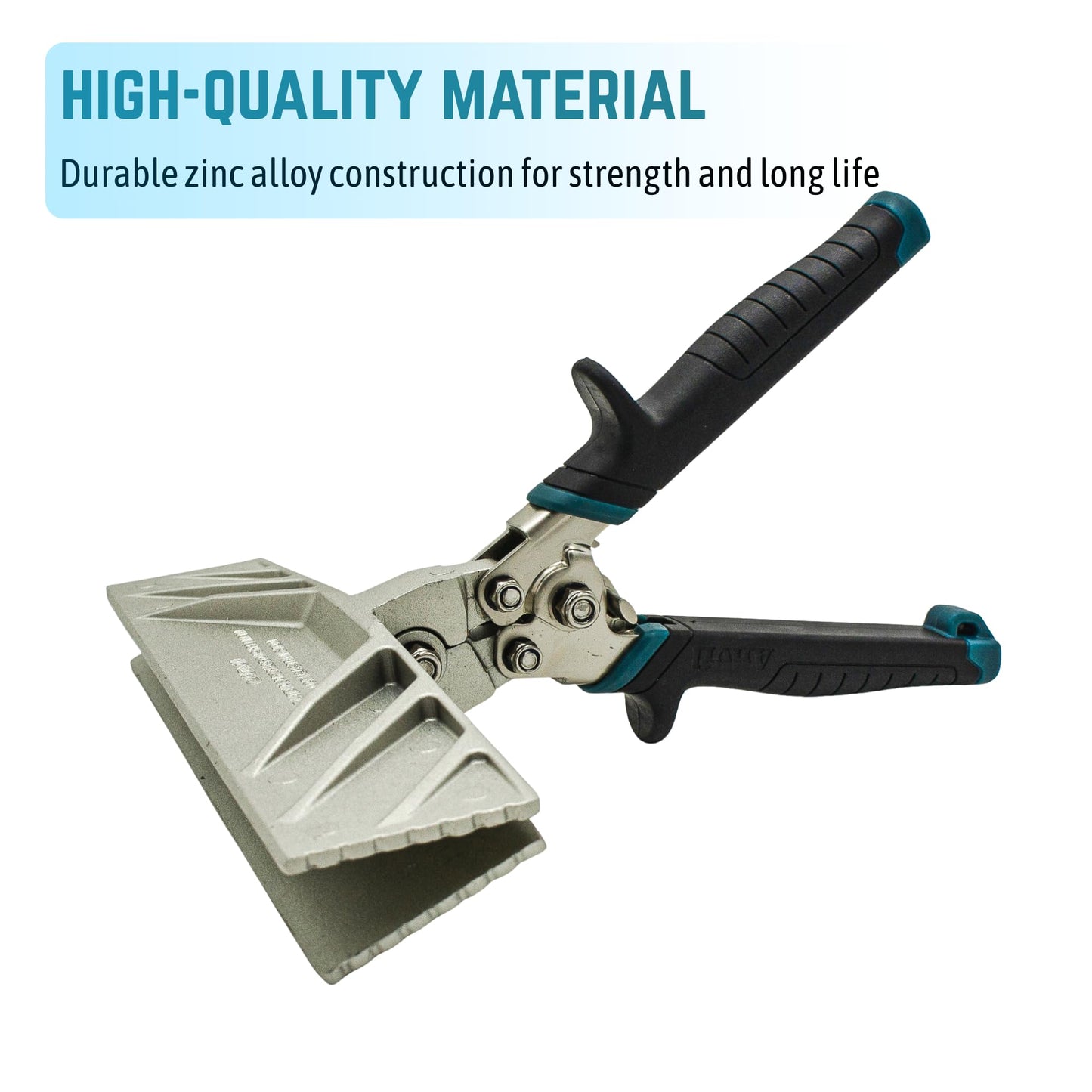 9-Inch Zinc Alloy Hand Seamer Tool for Bending, Folding Aluminum, Vinyl Roof Flashing, Coil and Fascia, Heavy-Duty Construction