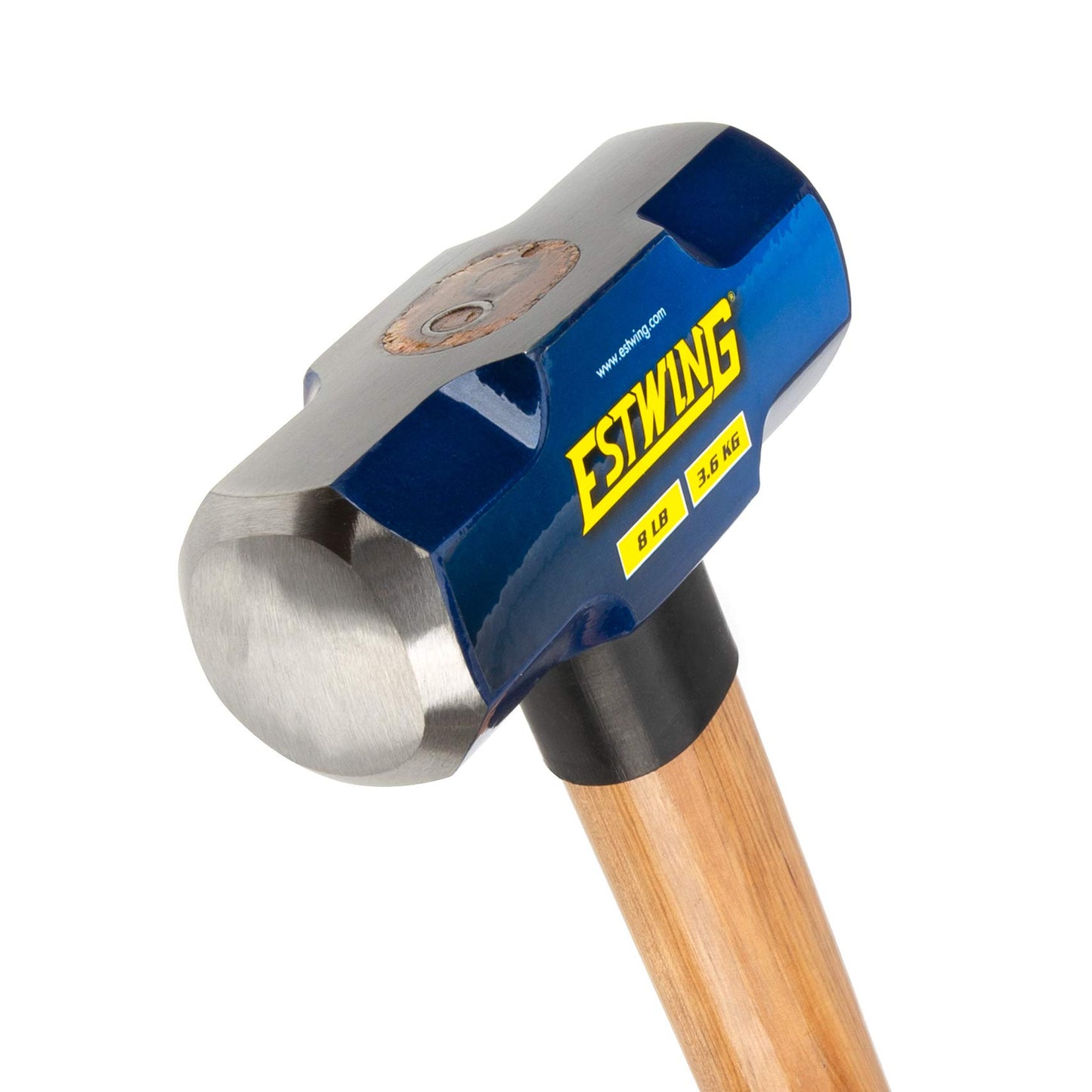 Estwing 8-Pound Hard Face Sledge Hammer - 36-Inch Hickory Handle, Ergonomic Grip, Durable Construction for Demolition & Stake Driving