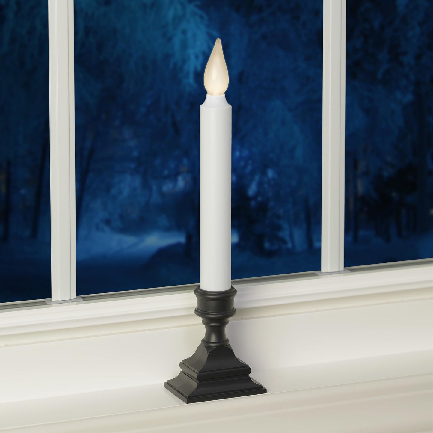 612 Vermont LED Battery Operated Window Candles with Timer, Bright Hot Spot, VT-1506A-4 (Pack of 4, Antique Bronze)
