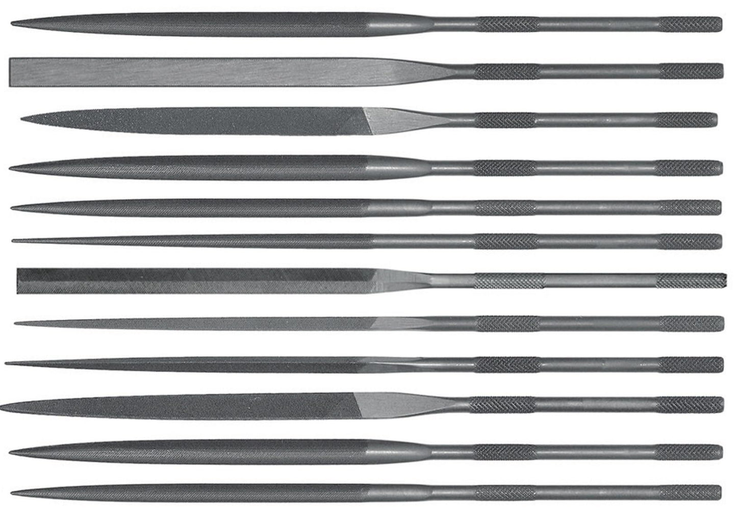 Grobet Swiss Pattern Needle Files 5-1/2 Inch Cut 2 Set of 12