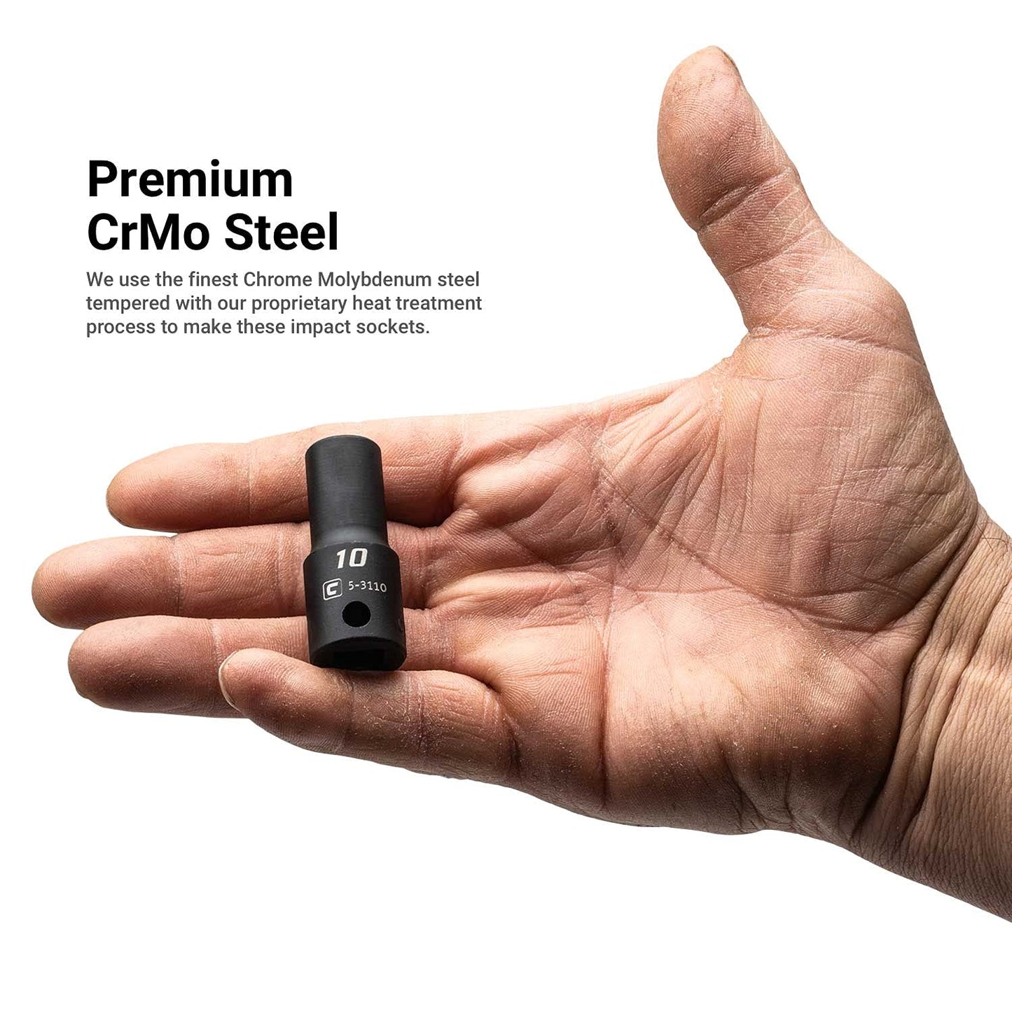 Capri Tools 3/8 in. Drive 15 mm Semi-Deep Impact Socket