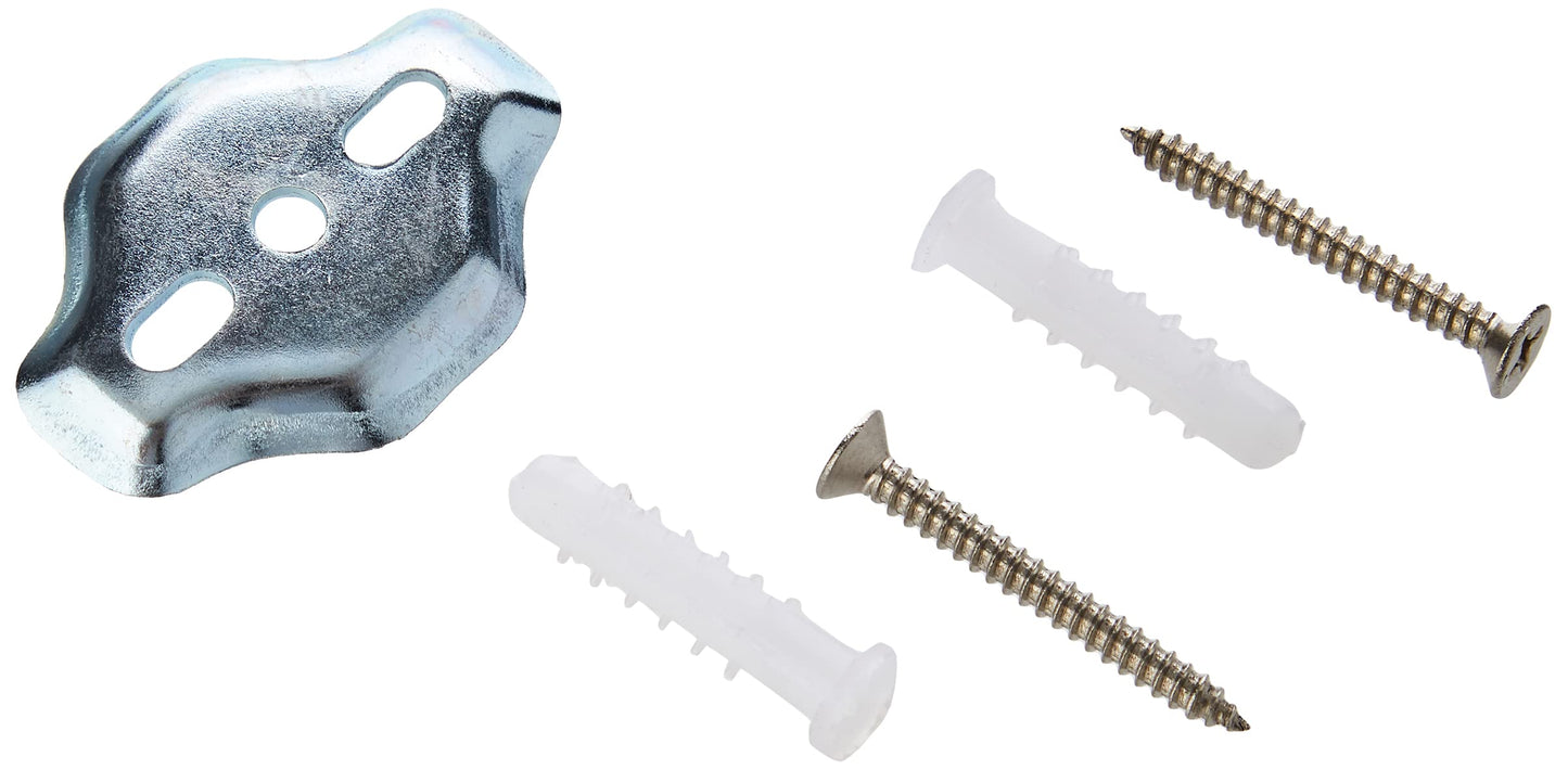 Amazon Basics Round AB-BR807-SN Modern Towel Ring, 6.3-inch Diameter, Satin Nickel