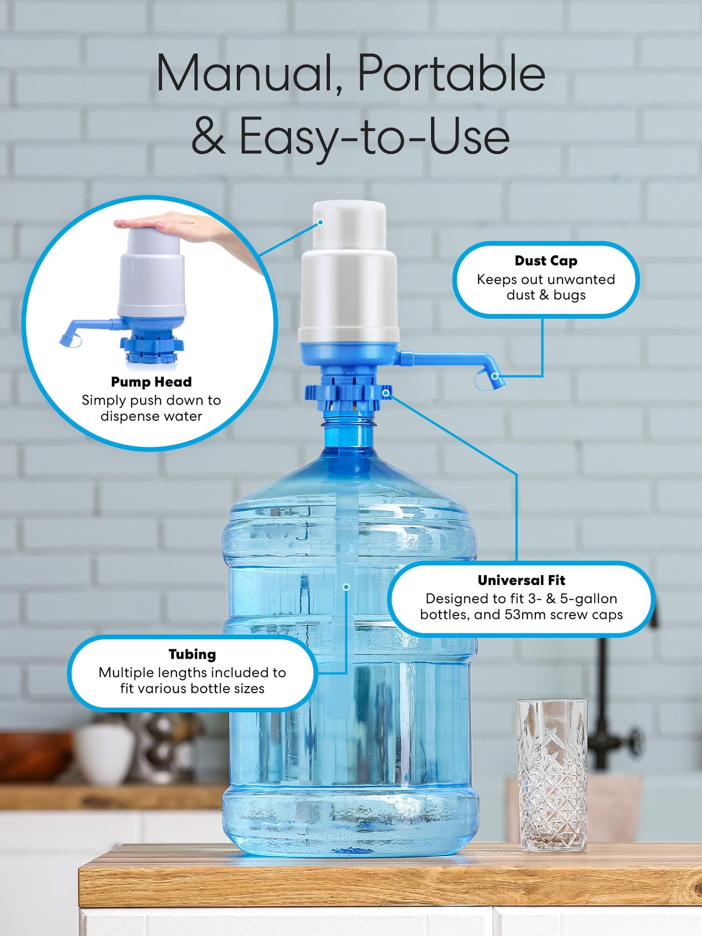 Brio Universal Manual Drinking Water Pump