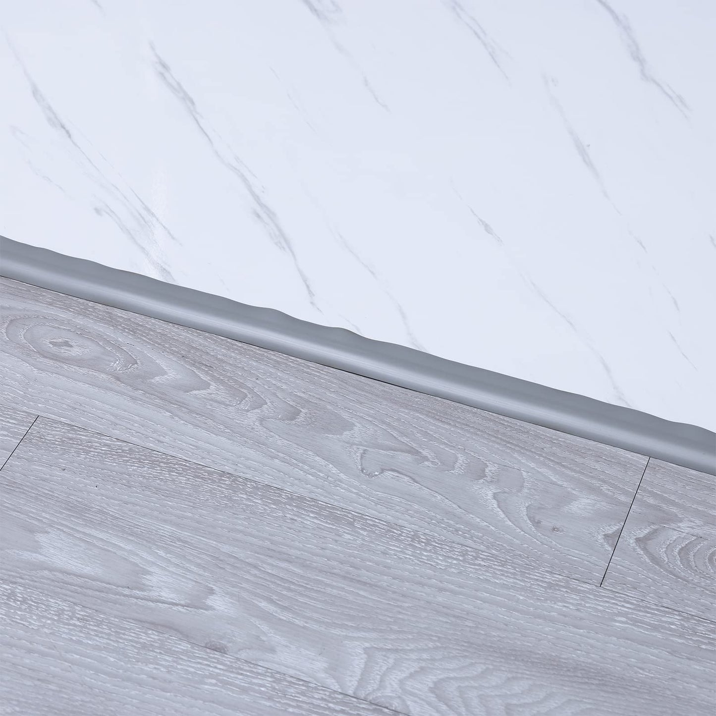 9.8ft Peel and Stick Floor Transition Strip, Carpet to Tile Transition Edging Trim Suitable for Doorways Threshold (Cover Height Within 5mm)