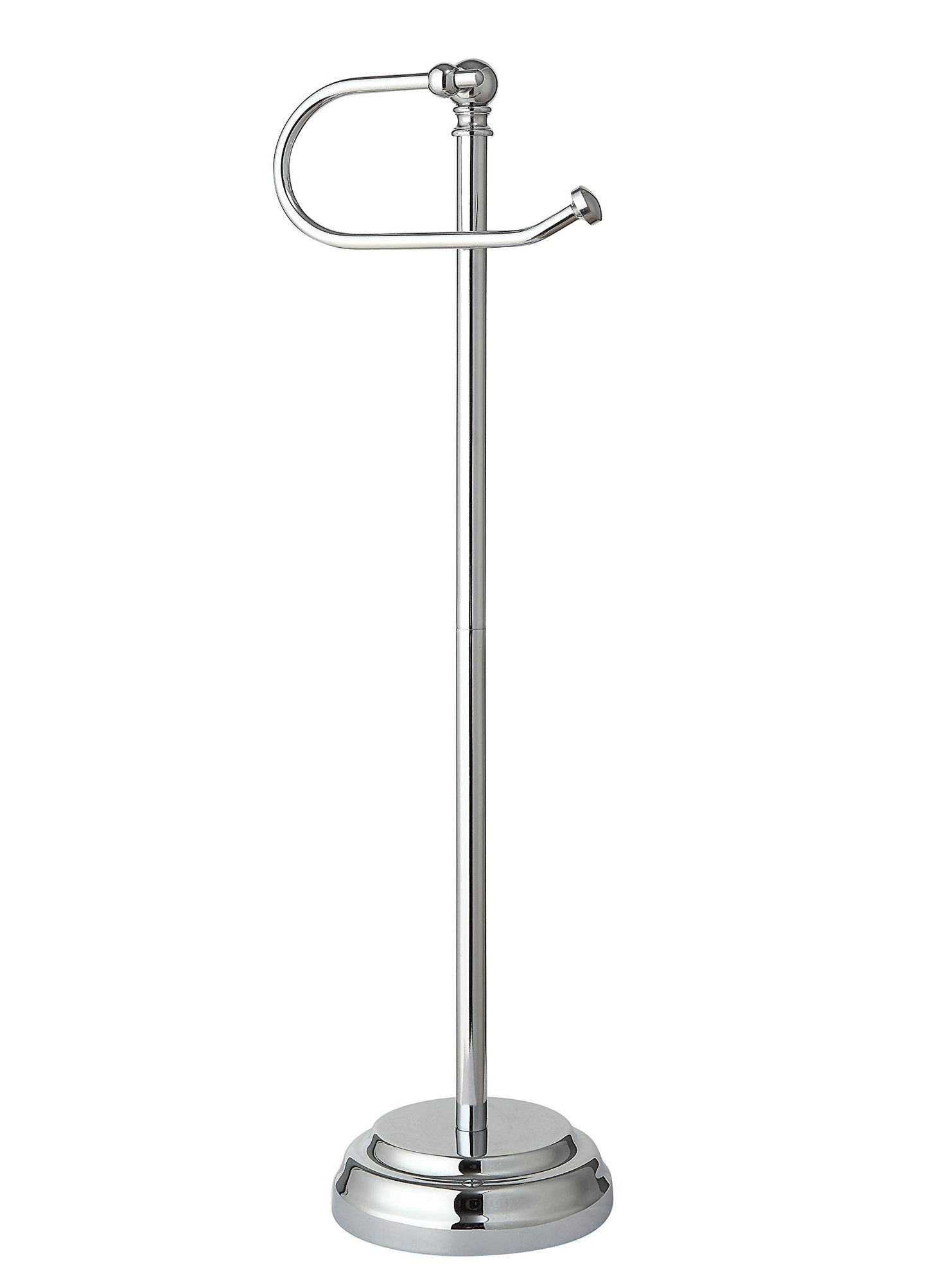 SunnyPoint Classic Bathroom Free Standing Toilet Tissue Paper Roll Holder Stand