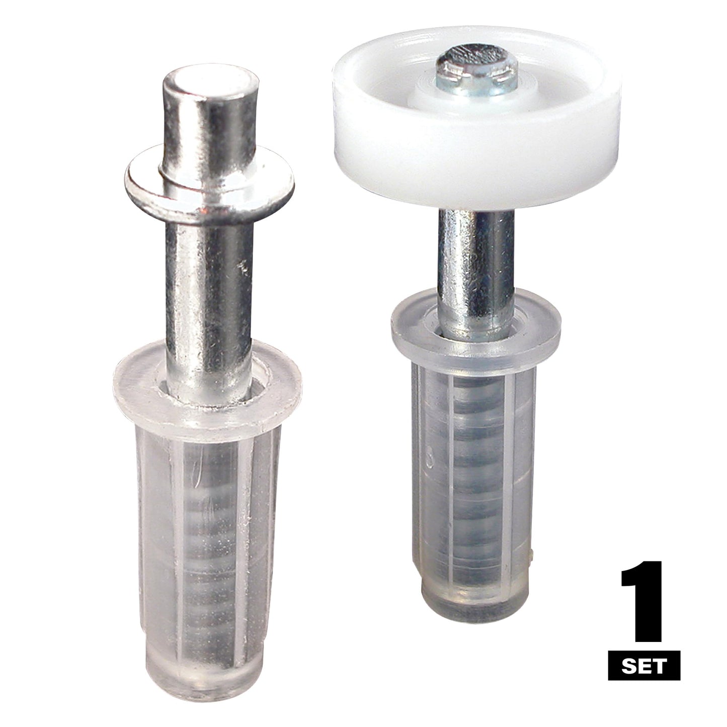 Prime-Line N 7266 Bi-Fold Door Top Pivot and Guide Wheel (2 Pack), Mill