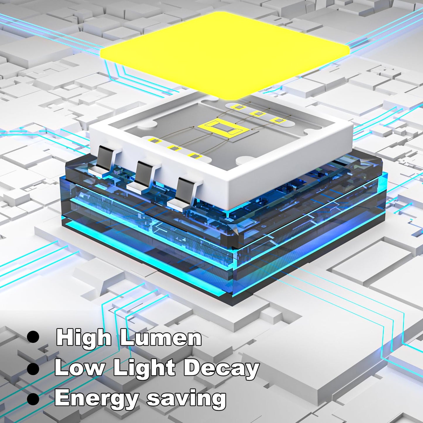 JAYNLT Y-5200W Solar Street Light, 520,000LM 6500K, Motion Sensor, Remote, Waterproof Flood Light for Yard, Garage, Driveway