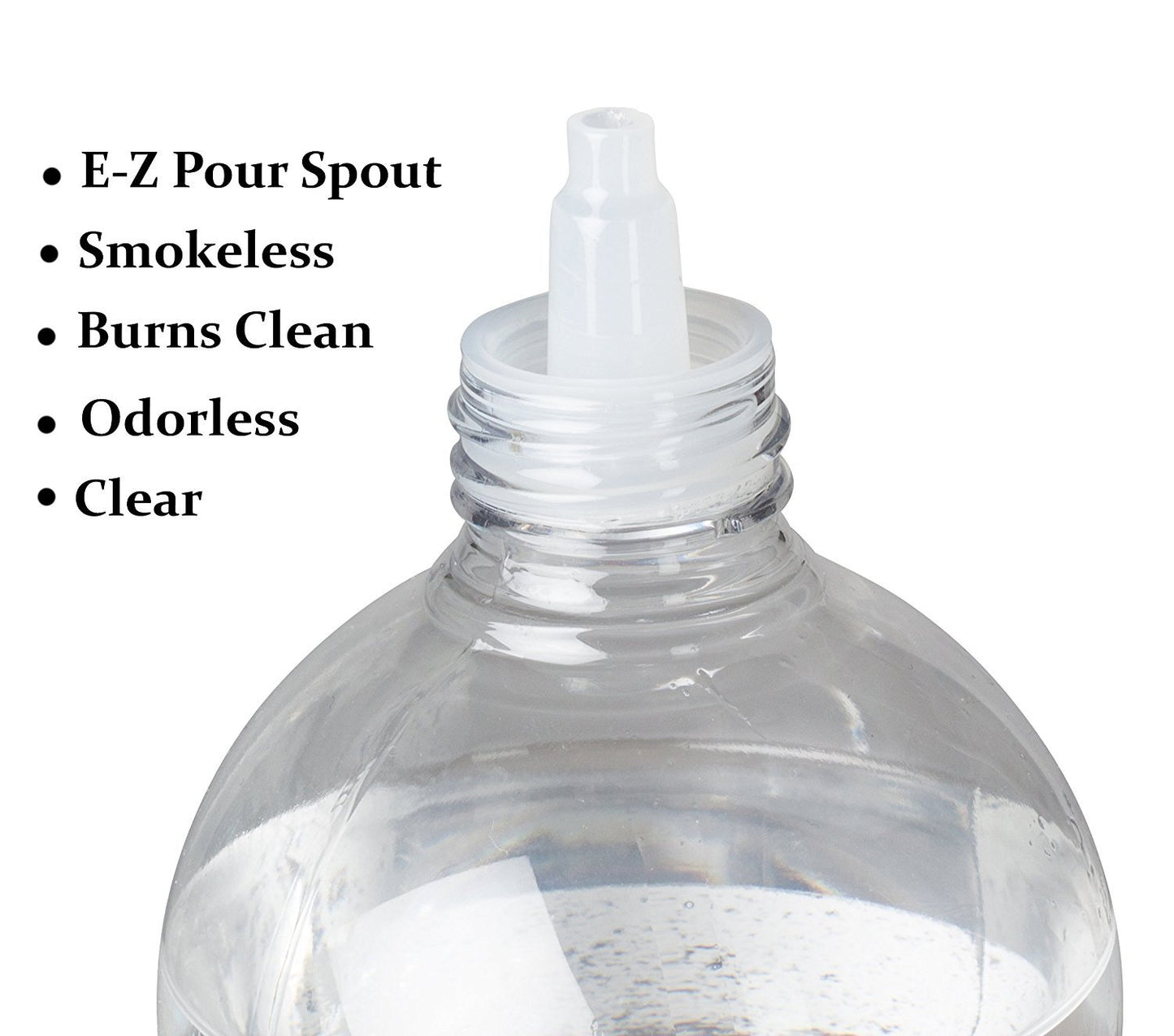 Ner Mitzvah Paraffin Lamp Oil, Clear Smokeless, Odorless, Clean Burning Fuel for Indoor and Outdoor, Use with E - Z Fill Cap and Pouring Spout, 32oz