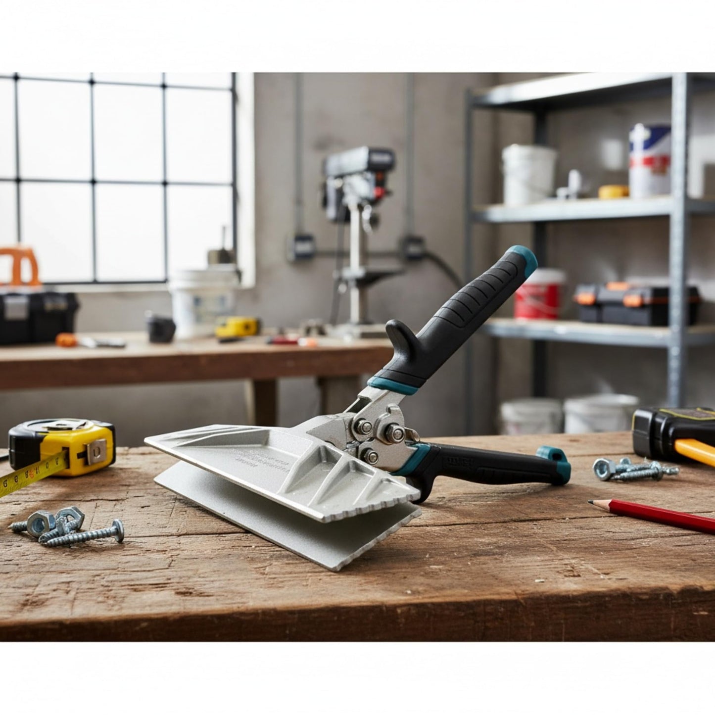 9-Inch Zinc Alloy Hand Seamer Tool for Bending, Folding Aluminum, Vinyl Roof Flashing, Coil and Fascia, Heavy-Duty Construction