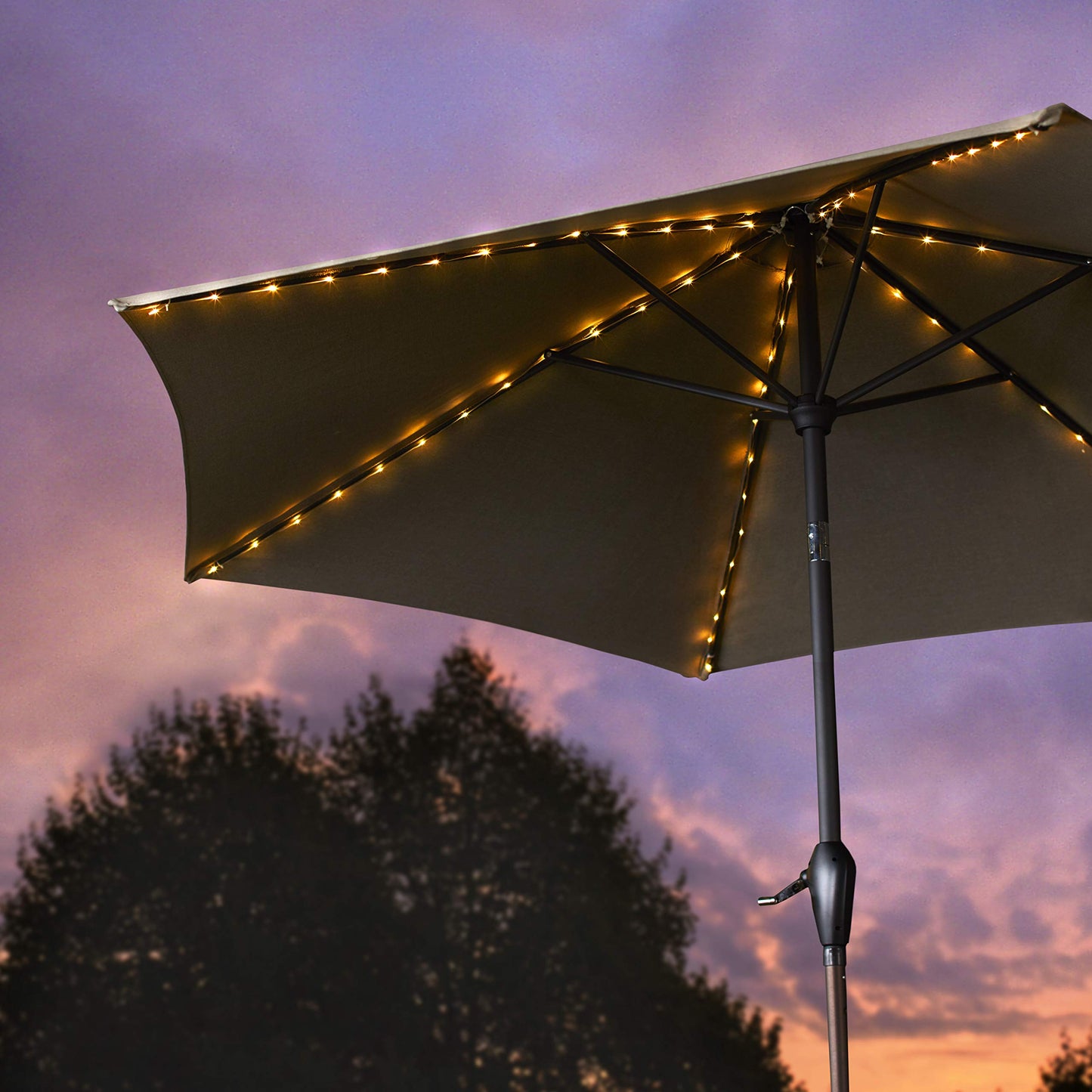 The Lakeside Collection 104 LED Umbrella Lights with Remote
