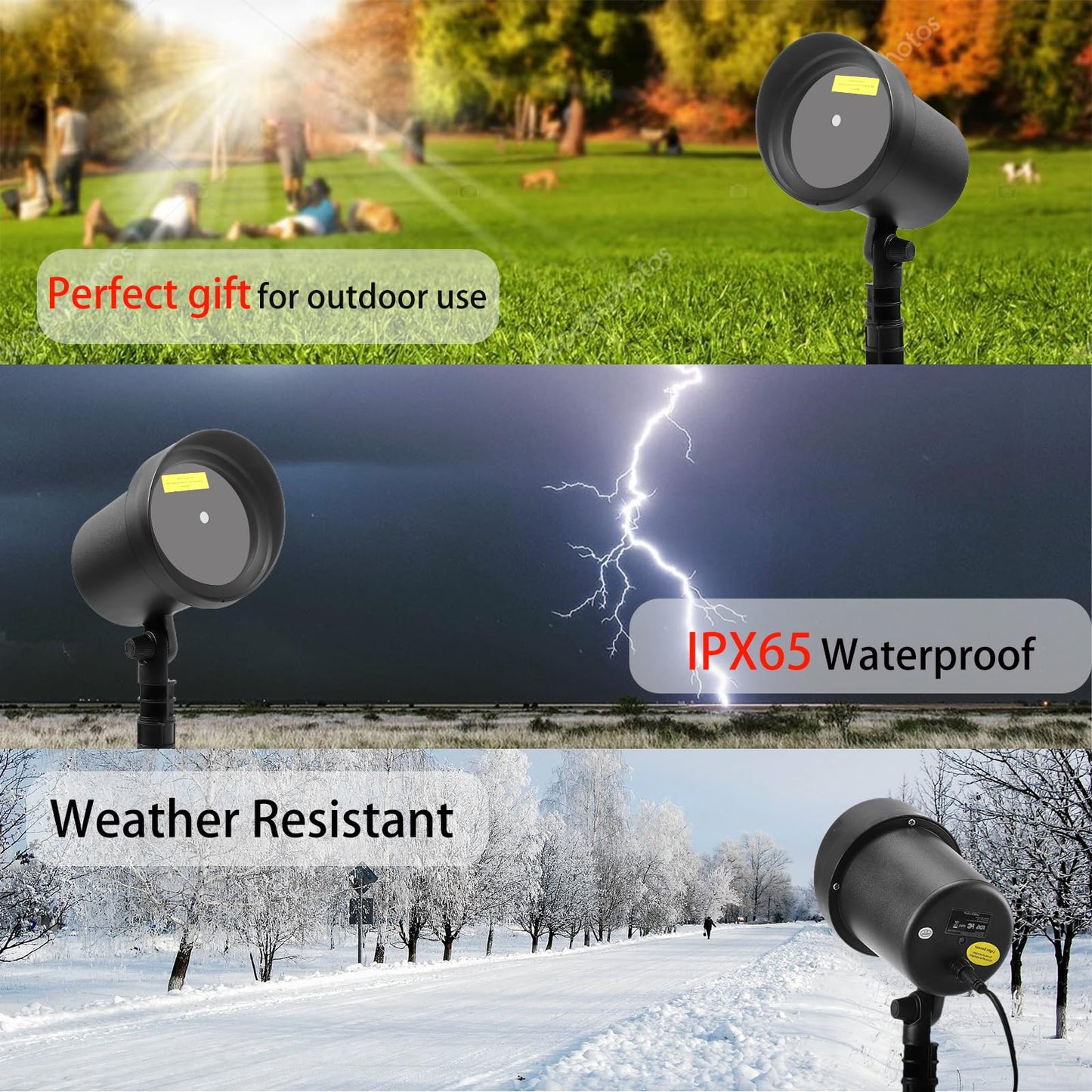 Outdoor Laser Christmas Lights Projector – Red & Green Stars, Motion & Dynamic Patterns for Holiday Home & Wall Decoration