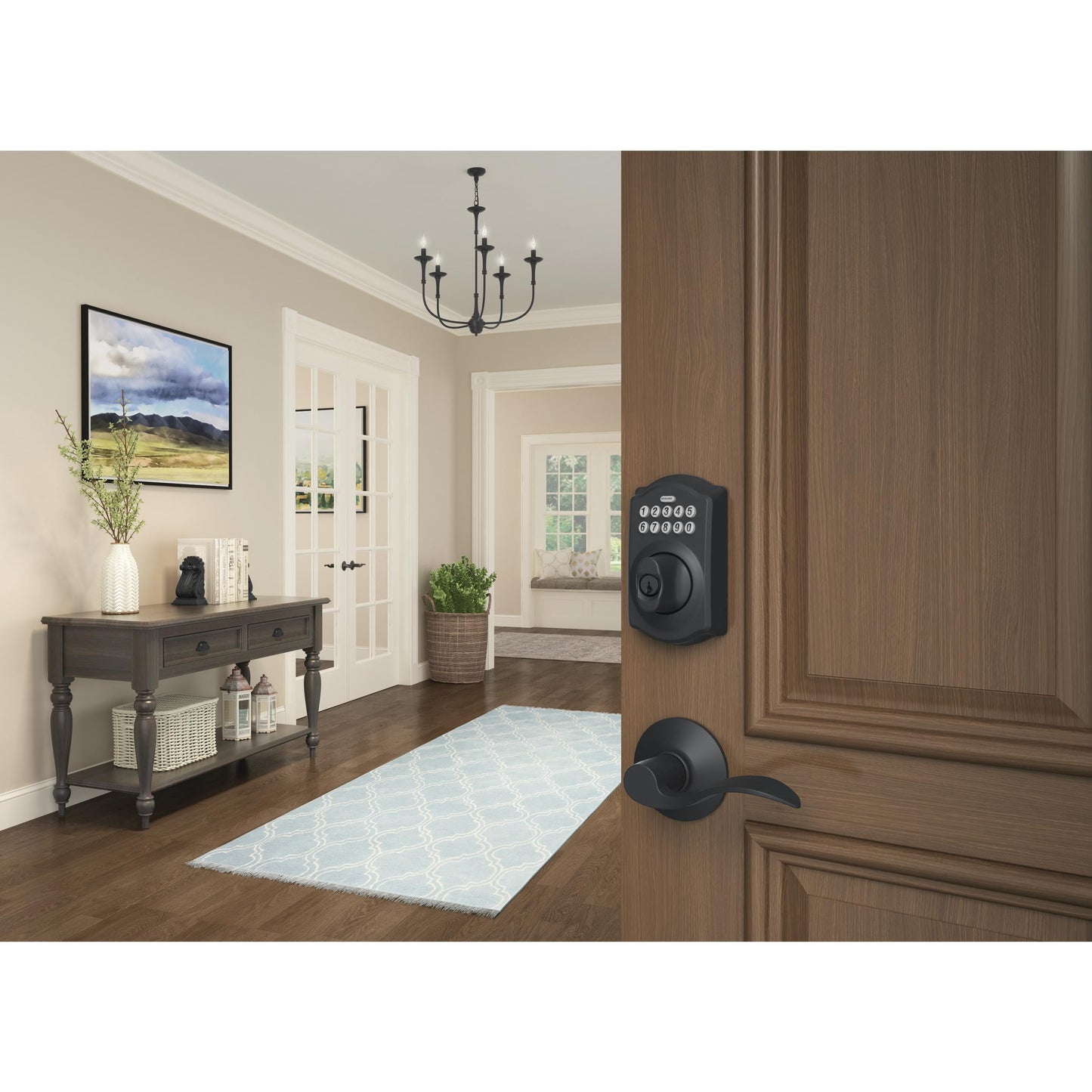 SCHLAGE BE365 CAM 622 Keypad Electronic Deadbolt, Matte Black