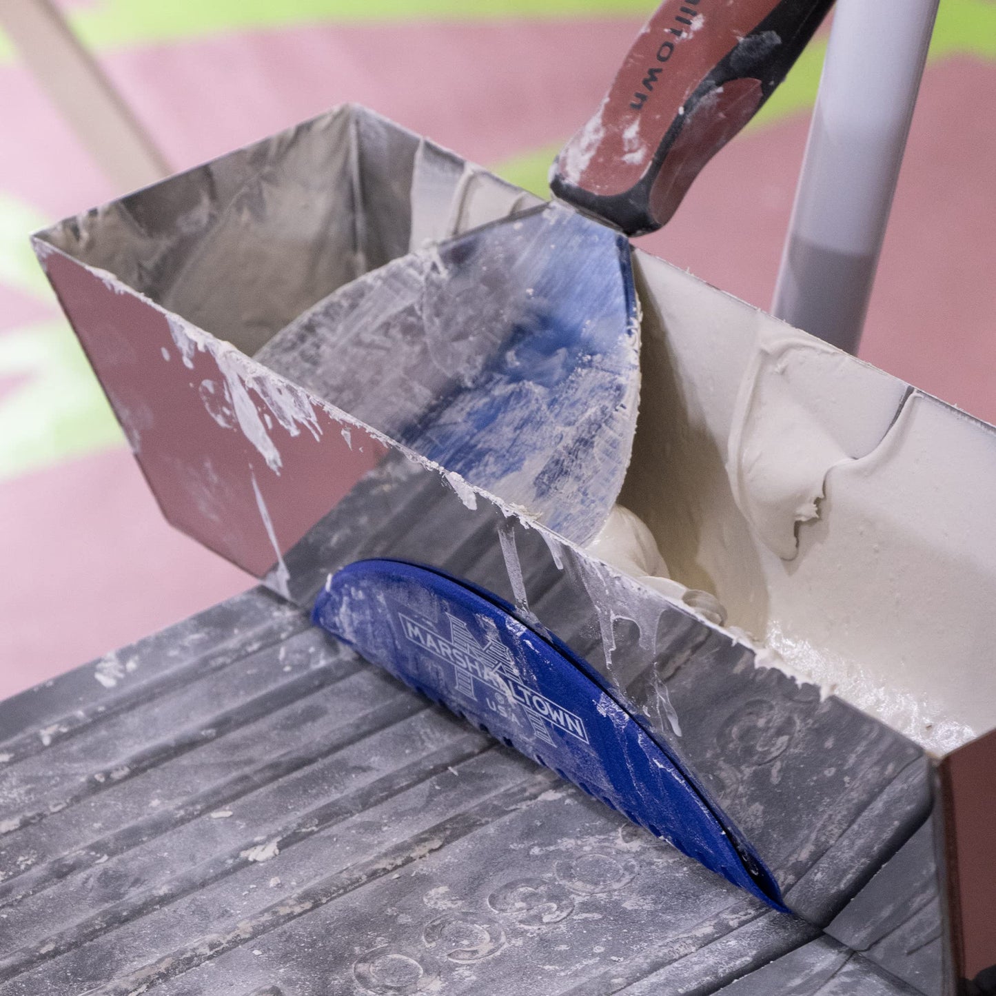 MARSHALLTOWN Mud Pan Grip, Drywall, Magnetic, Rubber Grip, MPG