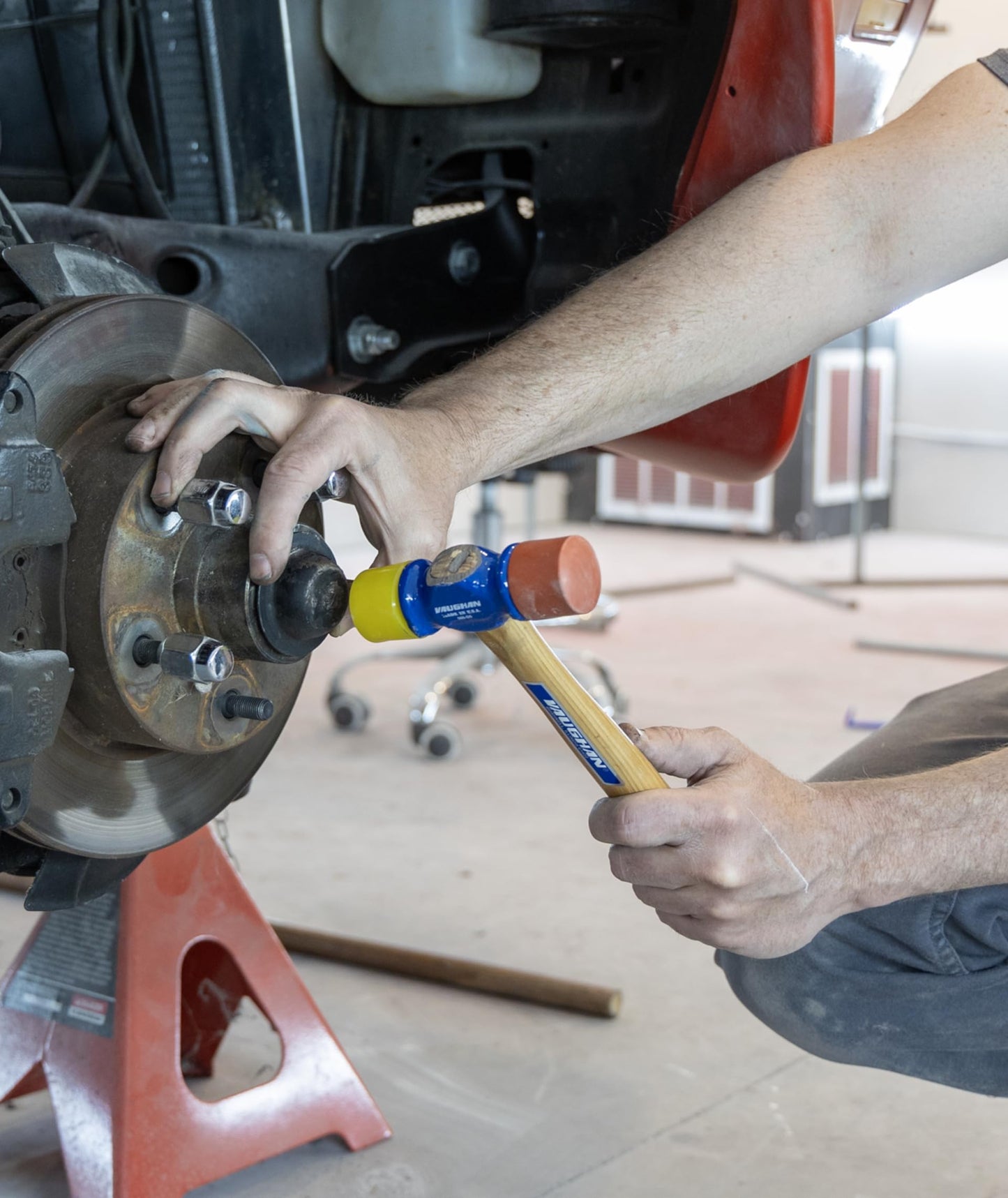 VAUGHAN Soft Face Hammer, American High Carbon Steel Head, 6 oz, Made In The USA, SF6, VN19310