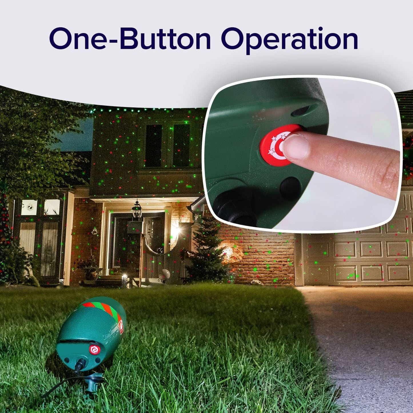 Star Shower Ultra 9 Outdoor Christmas Laser Projector, 2-Pack w/ Remote, 9 Patterns, 3 Color Modes, Covers Up to 3200 Sq Ft