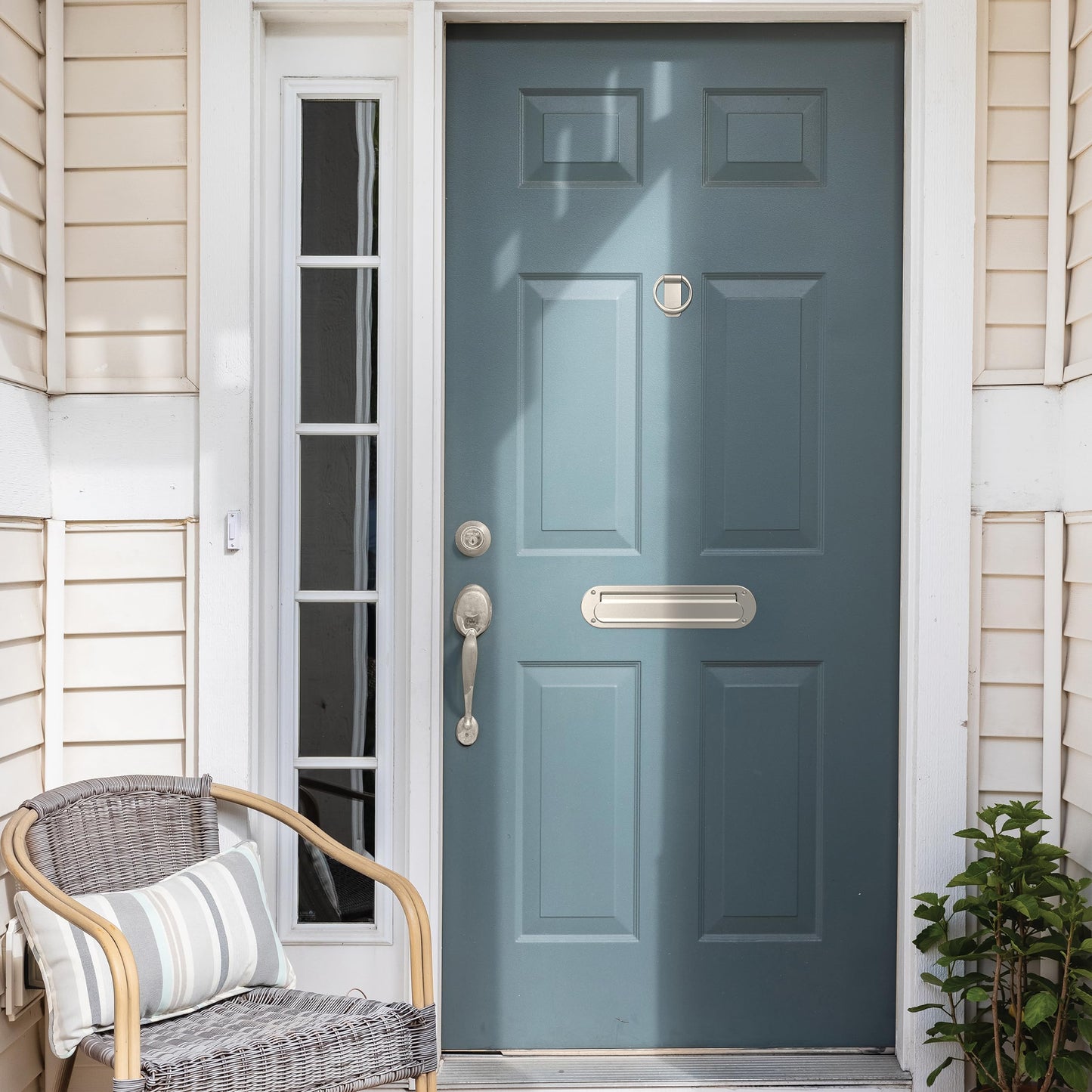 Franklin Brass Derby Mail Slot for Door in Satin Nickel HHMSL-SN-U