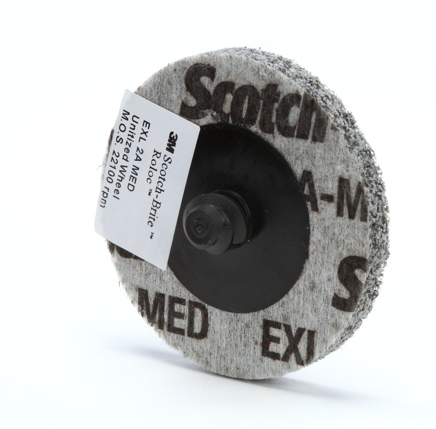 Scotch-Brite Roloc EXL Unitized Wheel TR, 2 in x NH 2S FIN, 15 per carton