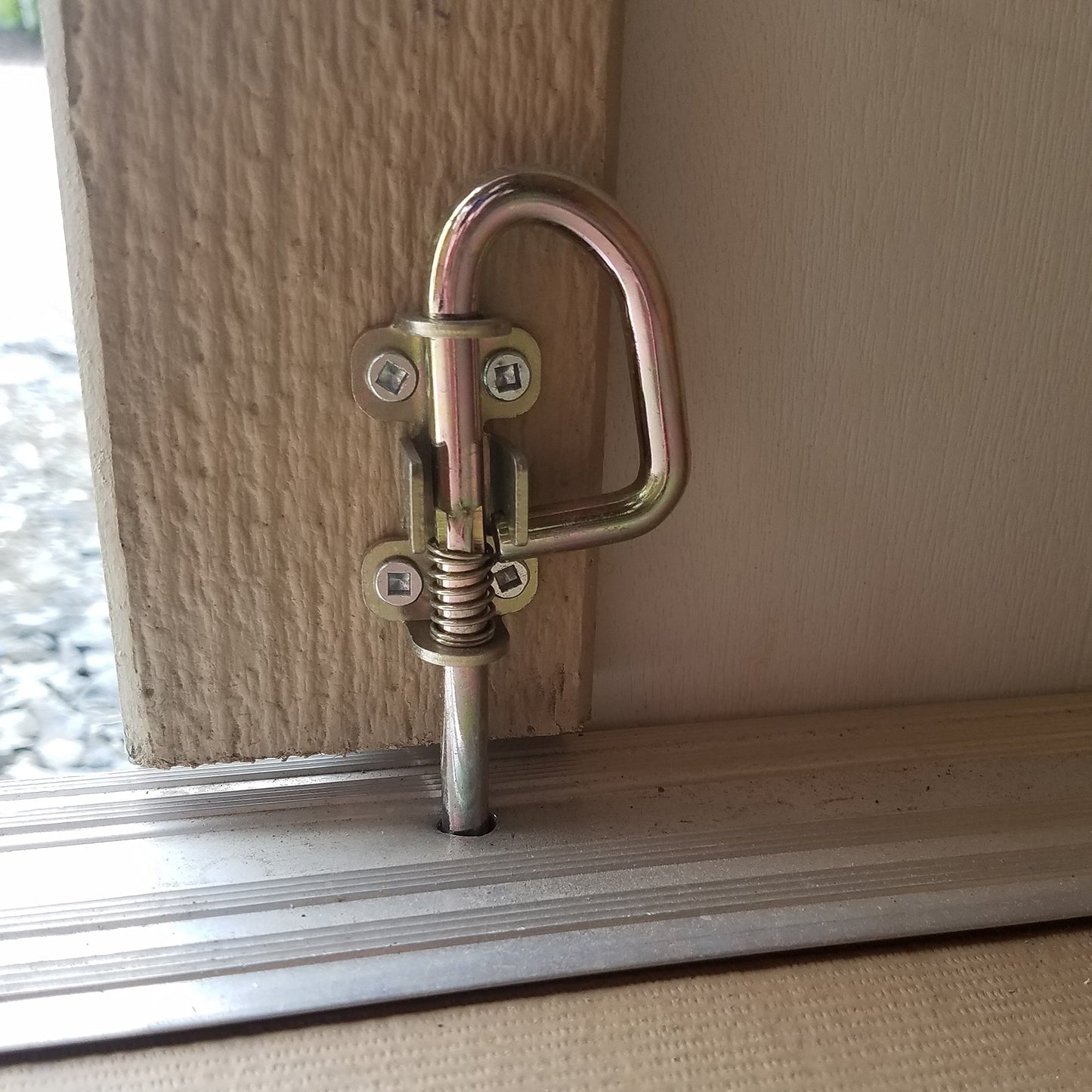 Loop Style Spring Barrel Bolts - 1 Pair - Includes 8 Screws - Shed Door Hardware, Shed Door, Barn Door Sheds, Gates, Playhouses, & Chicken Coops