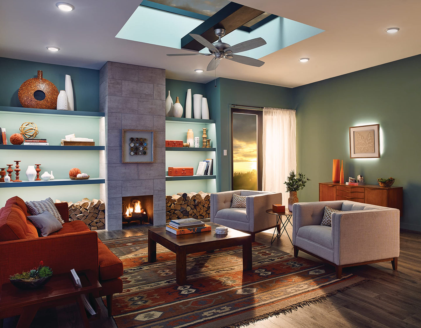 Kichler Gen I LED Downlight in White, 7.5" Ceiling Flush Mount Interior Dimmable Light, 3000K, (7.5" x 1.5"), 43846WHLED30