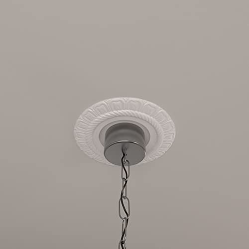 Ekena Millwork CM09CL Claremont Ceiling Medallion, 9"OD x 4 1/2"ID x 1/2"P, Factory Primed