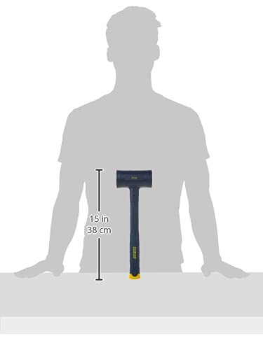 ESTWING Dead Blow Hammer - 45 oz Mallet with No-Mar Polyurethane & Cushion Grip Handle - CCD45