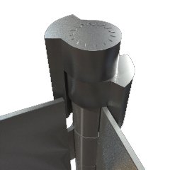 Nuk3y Door Saver 2 II Hinge Pin Stop Fits All 3"" to 4-1/2"" Residential Hinges (Satin Nickel)