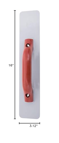 MARSHALLTOWN Cast Magnesium Hand Float, 16 x 3-1/8 in Concrete Finishing Tool, Smooth Finish, DuraSoft Handle, Made in USA