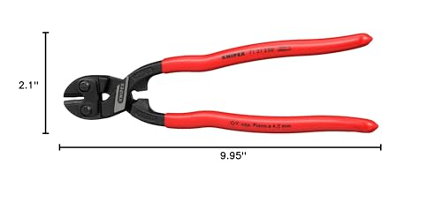 KNIPEX Tools - CoBolt Compact Bolt Cutter With Notched Blade (7131250SBA), 10"