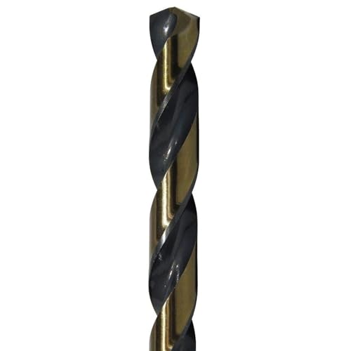 Drill America - KFD1/8P12 1/8" High Speed Steel Black & Gold KFD Split Point Drill Bit (Pack of 12), KFD Series