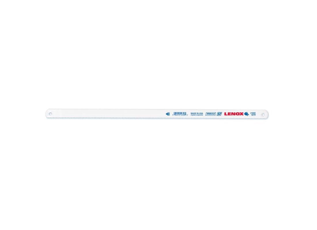 Lenox 20160T218HE Hacksaw Blade, Bi-Metal, 18-Tooth, 12-In, 2-Pk. - Quantity 2