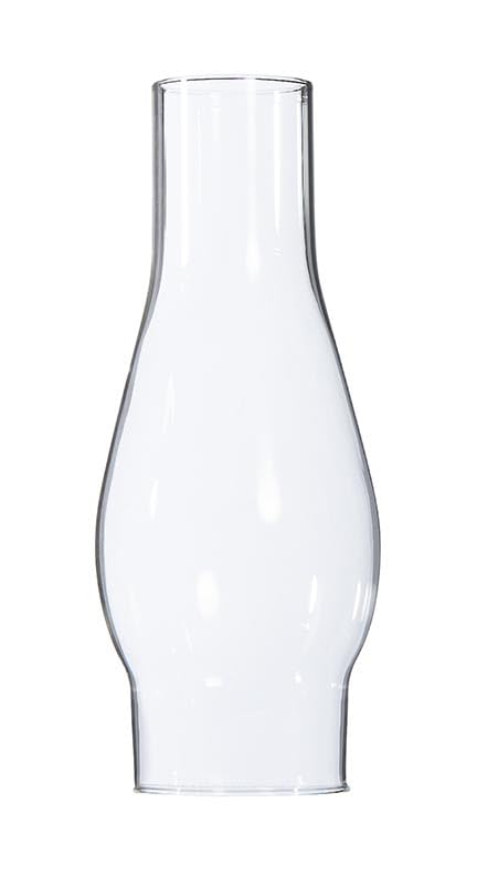 B&P Lamp® 2 5/8 Inch by 8 1/2 Inch Clear Glass Lamp Chimney with 3 5/8 Inch Outside Diameter Bulge for Vintage and Antique Style Globes
