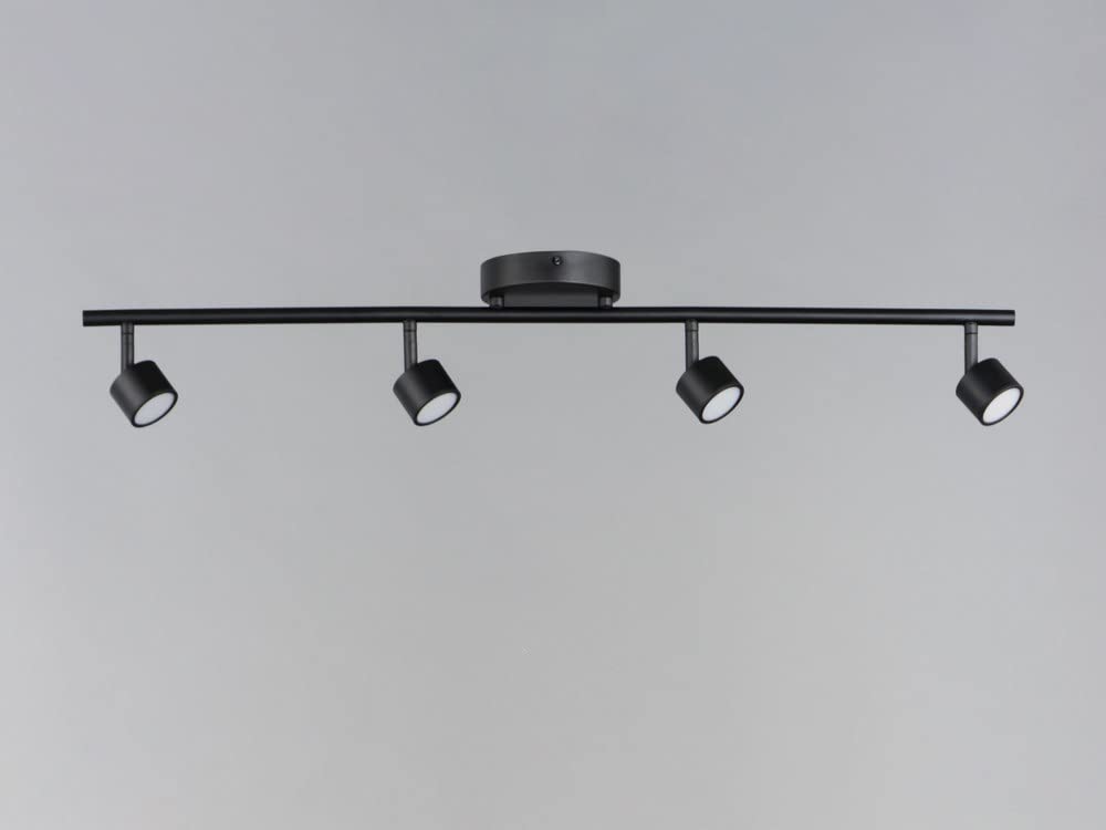 ET2 Taylor 28W 4 LED Fixed Rail Track Light 5 in Wide by 5.75 in high with Black Finish