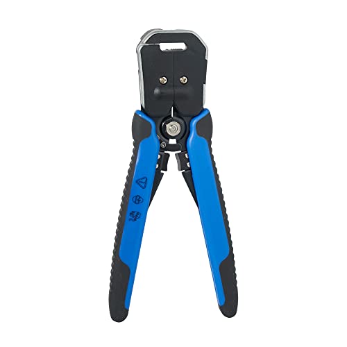 Klein Tools 11061 Self-Adjusting Stripper / Cutter, Heavy Duty, for 10-20 AWG Solid, 12-22 AWG Stranded, and Romex Wire 12/2 and 14/3