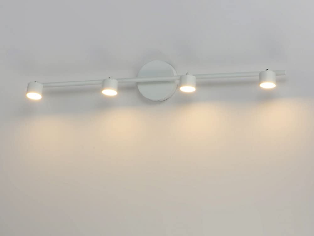 ET2 Taylor 28W 4 LED Fixed Rail Track Light 5 in Wide by 5.75 in high with Black Finish